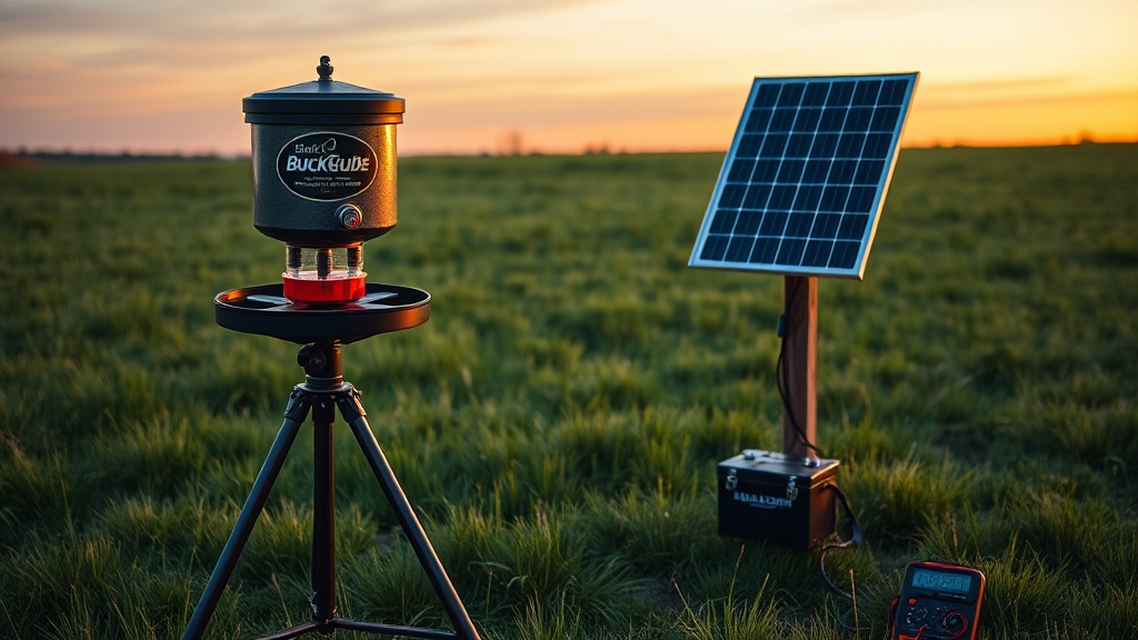 Solar Panel Voltage Regulation for BuckGuide 300lb Spin-Cast Feeder