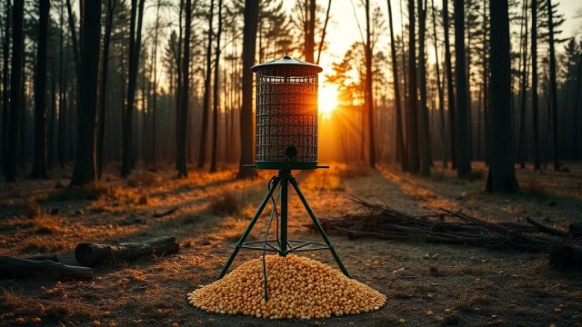 Timer Programming for Dusk-Only Feeding on BuckGuide 300lb Spin-Cast Feeder