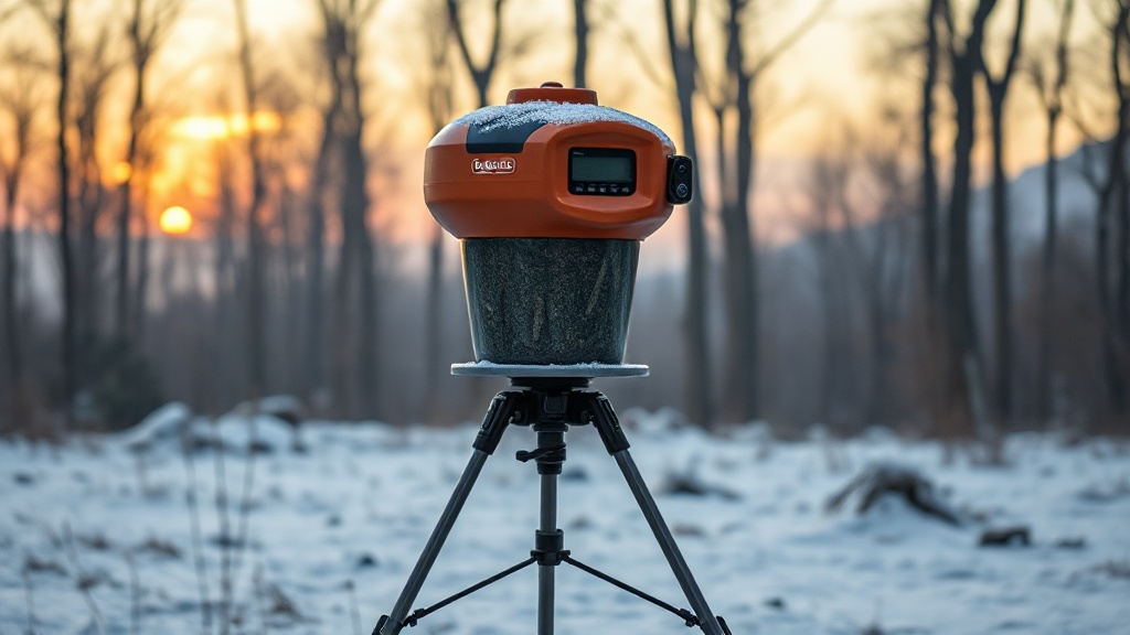 Winter Deer Feeding Schedule for BuckGuide 300lb Spin-Cast Feeder